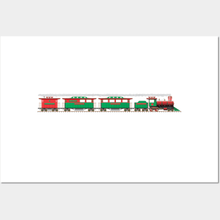 Christmas Train Posters and Art